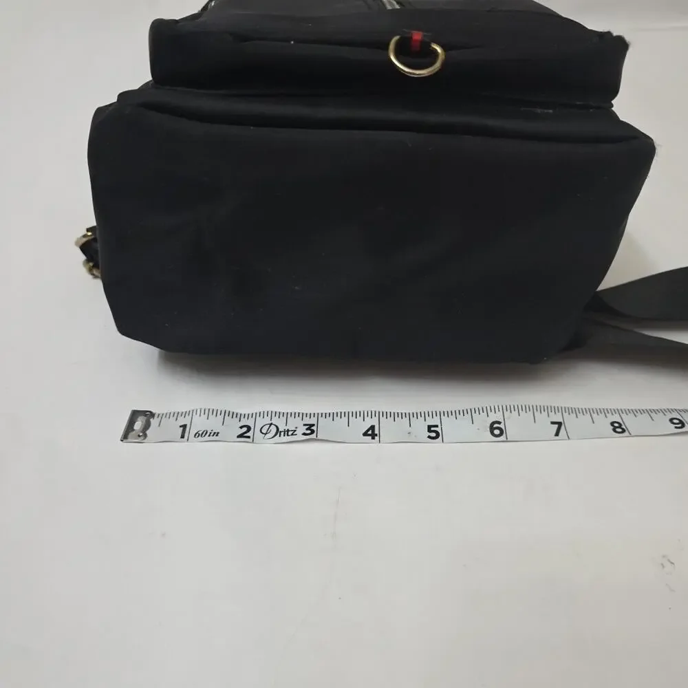NOLLIA Black Sling Backpack Crossbody Chest Bag Daypack Nylon Multi Pocket